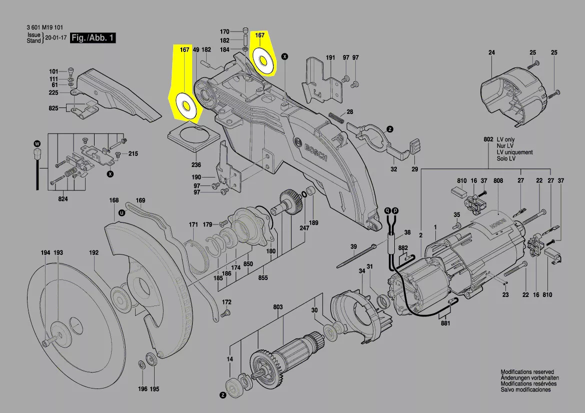rondelle d\'usure réf. 1 609 B01 602 Bosch